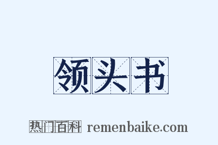 领头书是什么意思的图片